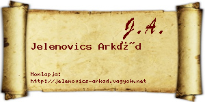 Jelenovics Arkád névjegykártya